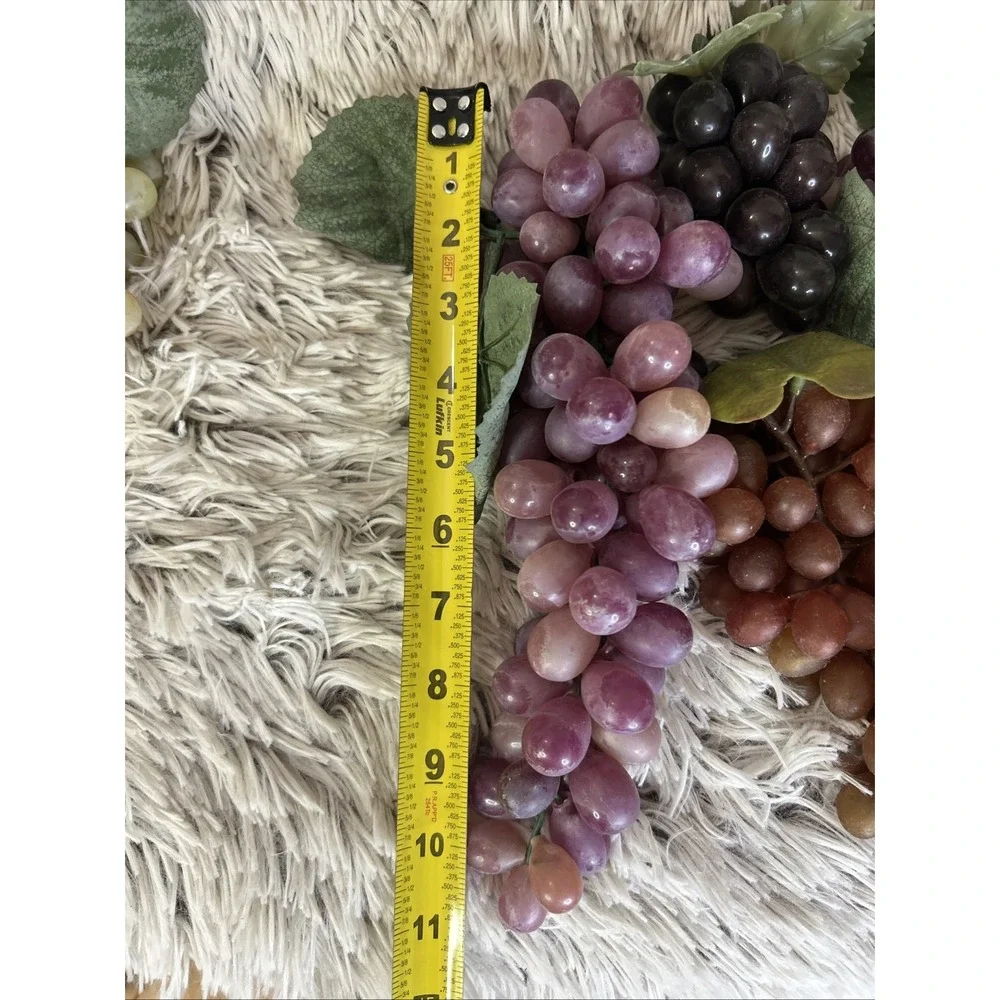 LARGE LOT OF Vintage Grape Clusters Rubber Mid Century Fake Fruit Decor‎ VARIOUS